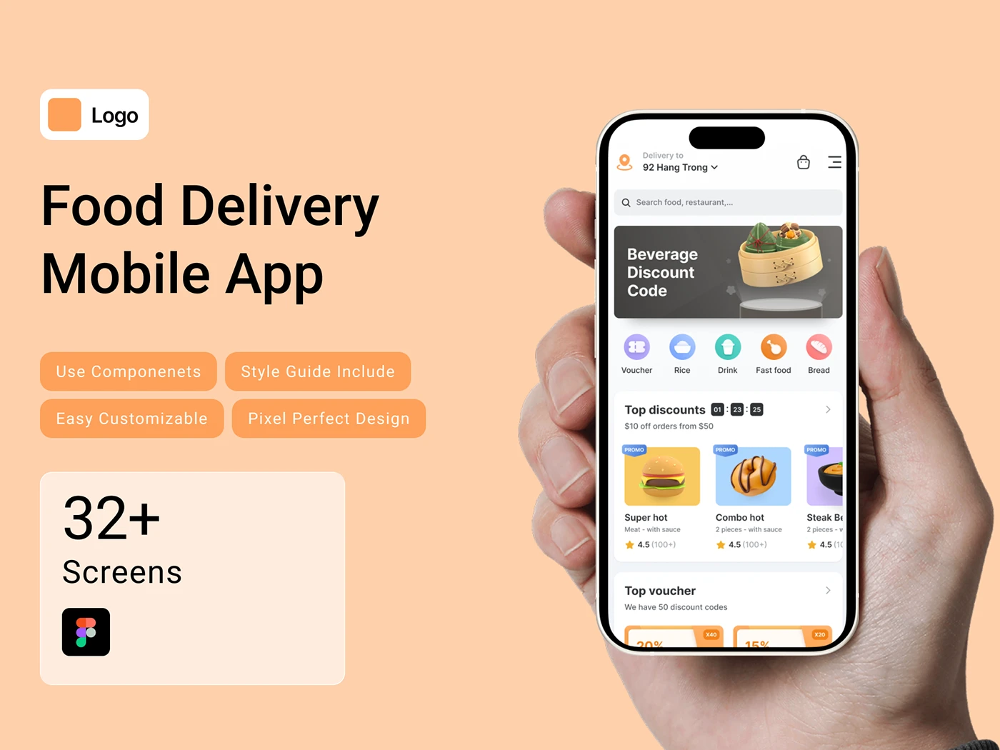 Food Delivery Mobile App UI